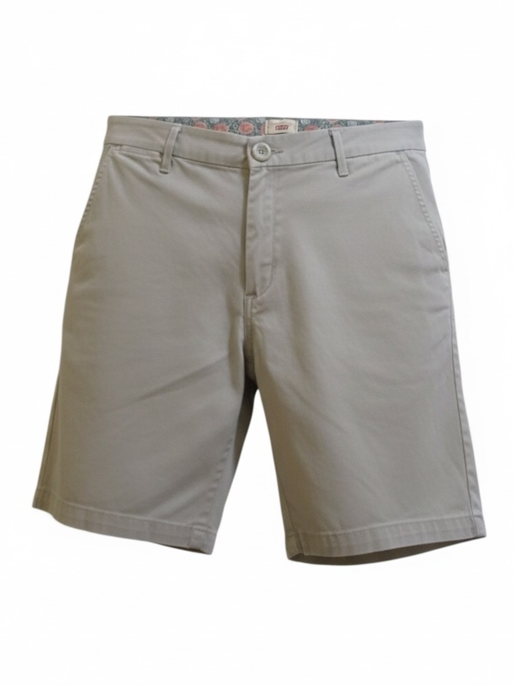 Levi's Women’s Khaki  Bermuda Twill Flat Front 98% Cotton Shorts Size 14